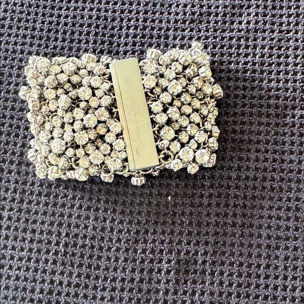 Sparkling Silver Rhinestone Bracelet - Picture 2 of 2